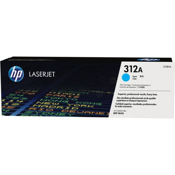 Original Toner HP CF381A (312A) cyan
