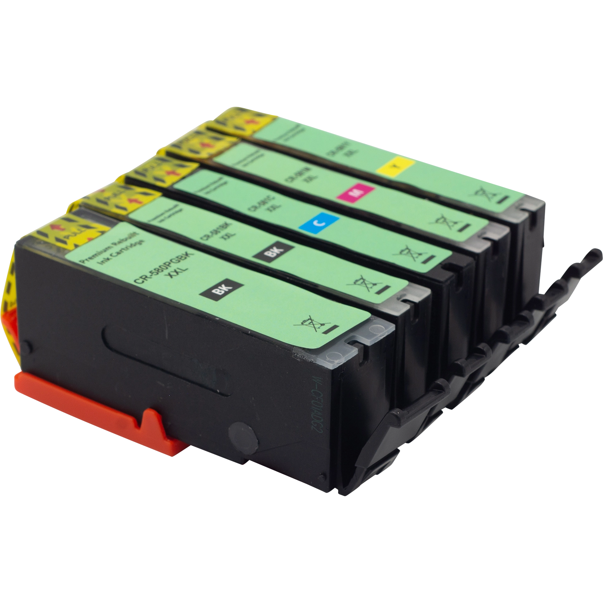 Rem. Tintenpatronen Canon PGI-580XXL/CLI-581XXL  Fünferpack CMYK +1PBK