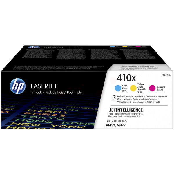 Original Toner HP CF252XM (410X) Dreierpack CMY