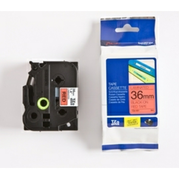 Original Schriftbandkassette Brother TZE-461 schwarz auf rot
