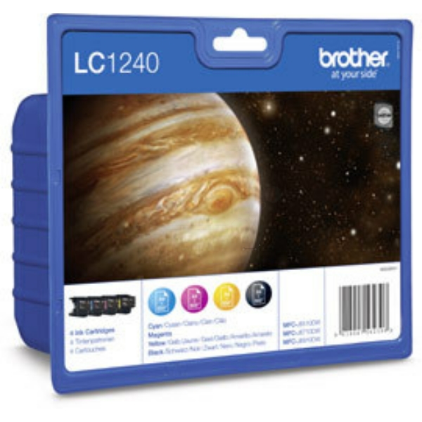 Original Tintenpatronen Brother LC-1240 (LC1240VALBP) Viererpack CMYK