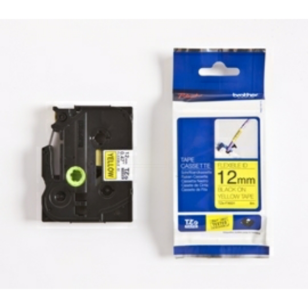 Original Schriftbandkassette Brother TZE-FX631 schwarz auf gelb