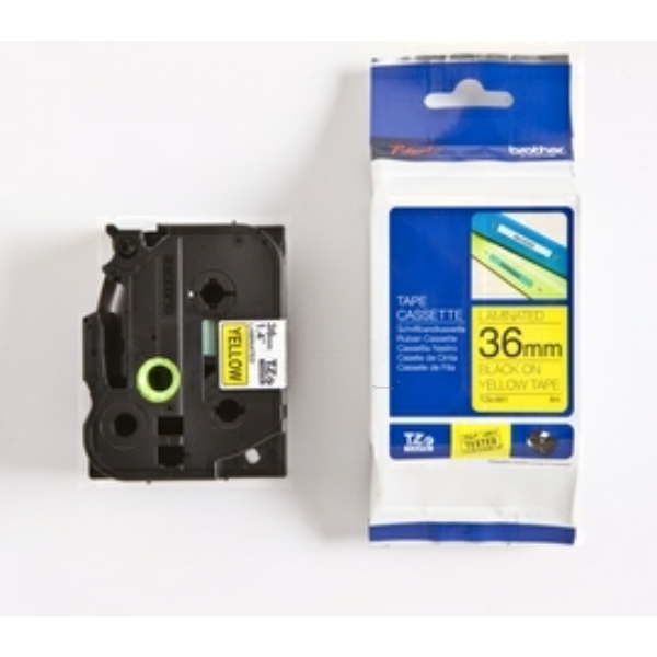 Original Schriftbandkassette Brother TZE-661 schwarz auf gelb