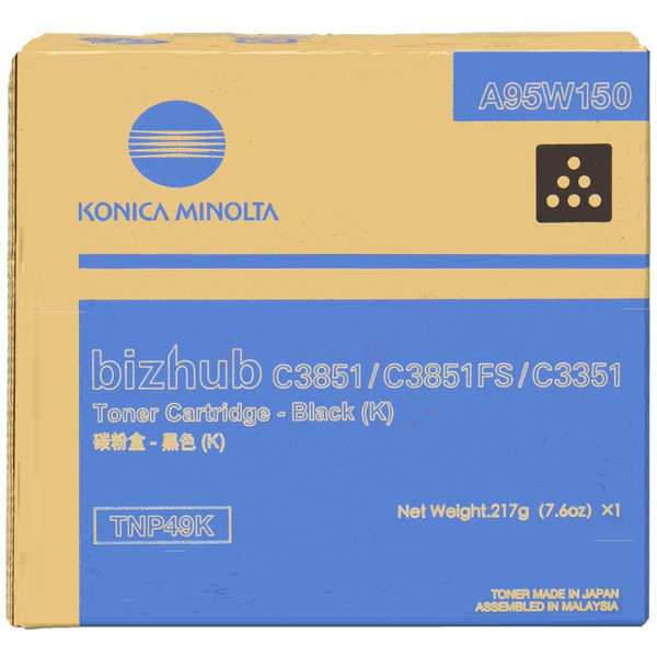 Original Toner Konica Minolta TNP-49K schwarz (A95W150) 
