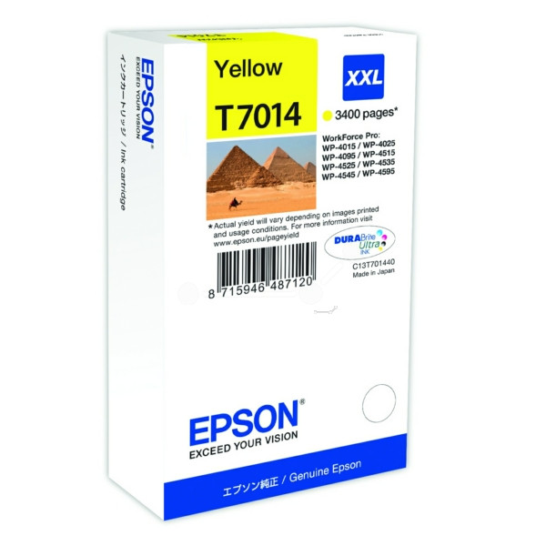 Original Tintenpatrone Epson T7014 gelb (C13T70144010)