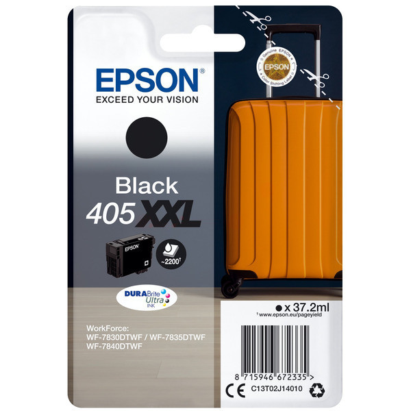 Original Tintenpatrone Epson 405XXL schwarz (C13T02J14010)