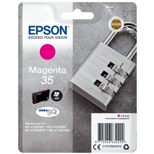 Original Tintenpatrone Epson T35 magenta (C13T35834010)