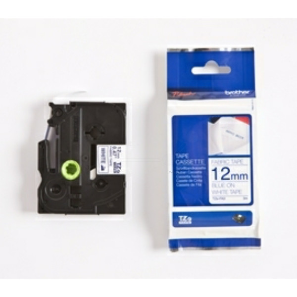Original Schriftbandkassette Brother TZE-FA3 blau auf weiß (12mm x 3m) 