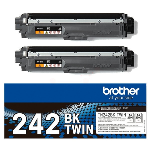 Original Toner Brother TN-242BK TWIN schwarz doppelpack (TN242BKTWIN)