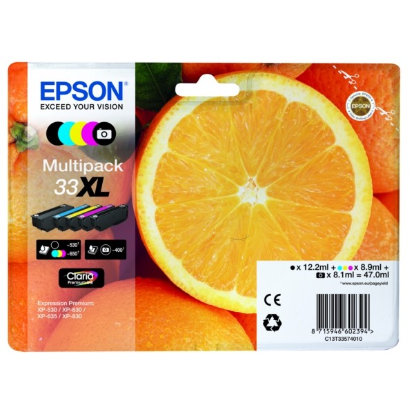 Original Tintenpatronen Epson 33XL multipack (C13T33574011)