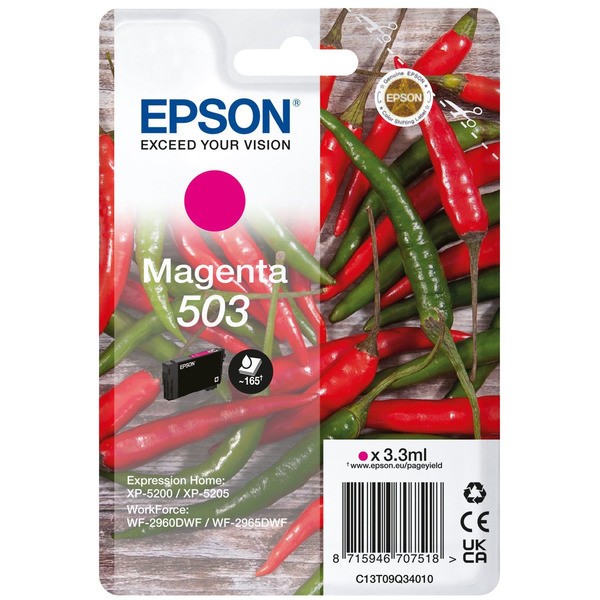 Original Tintenpatrone Epson 503 magenta (C13T09Q34010)