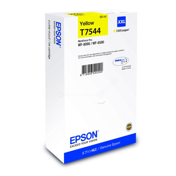 Original Tintenpatrone Epson T7544 gelb (C13T754440)