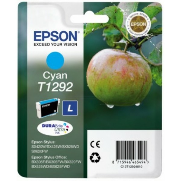 Original Tintenpatrone Epson T1292 cyan (C13T12924012)