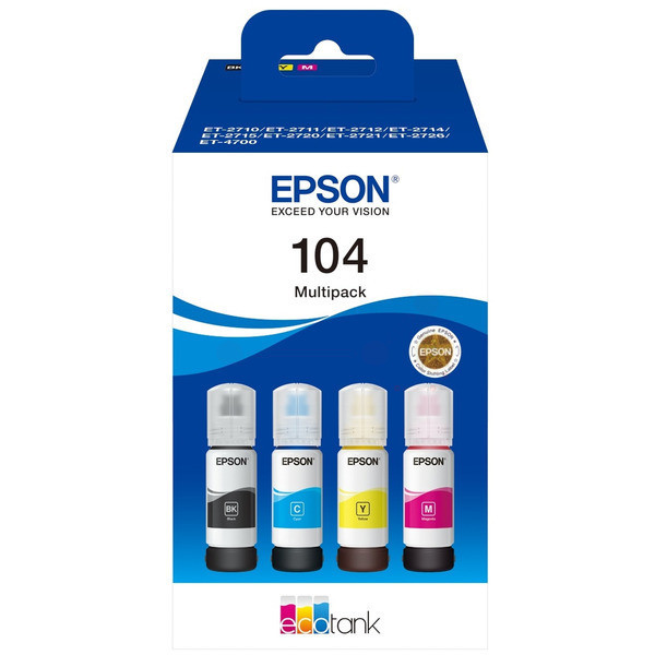Original Tintenflasche Epson 104 multipack (C13T00P640)